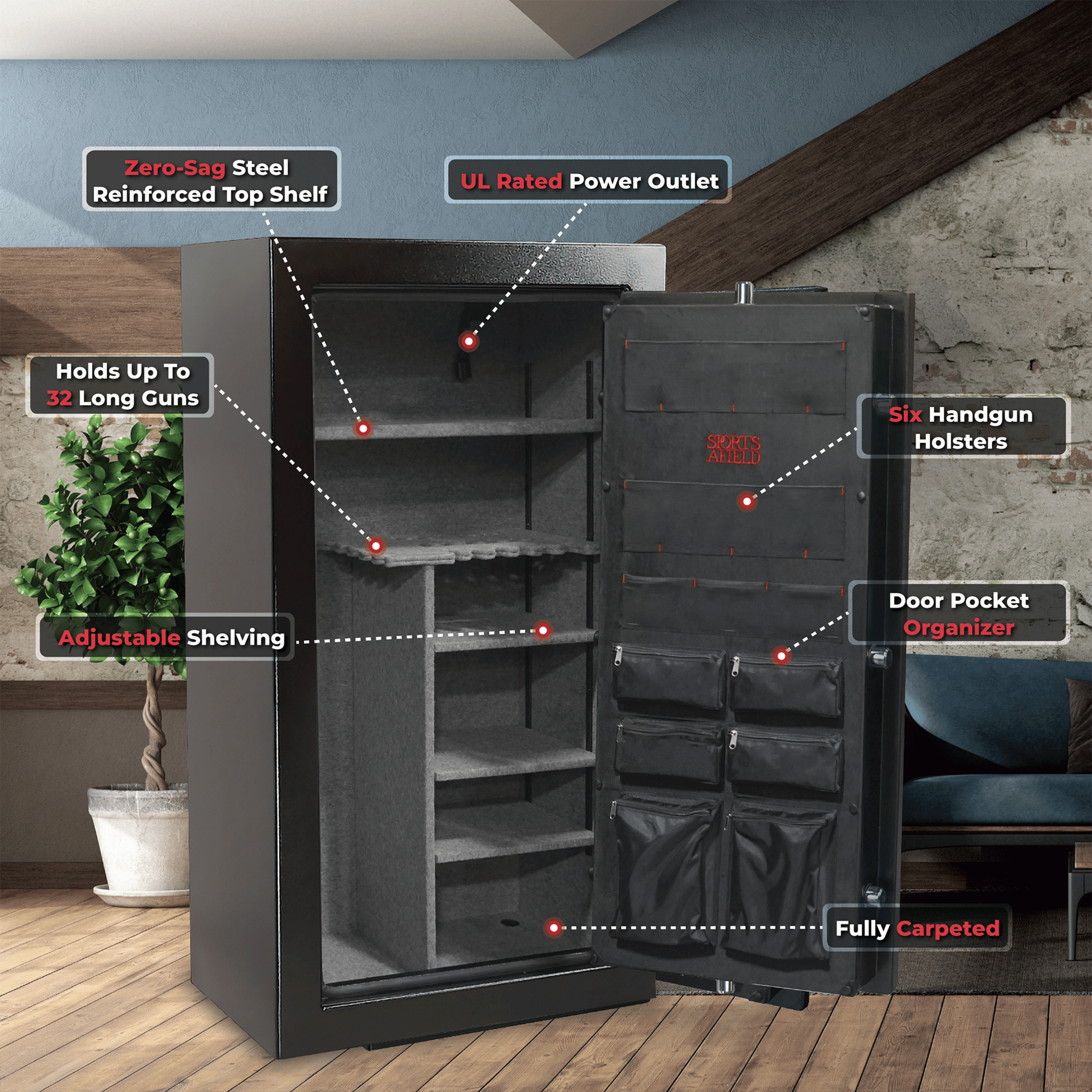 Sports Afield Preserve Series Gun Safe