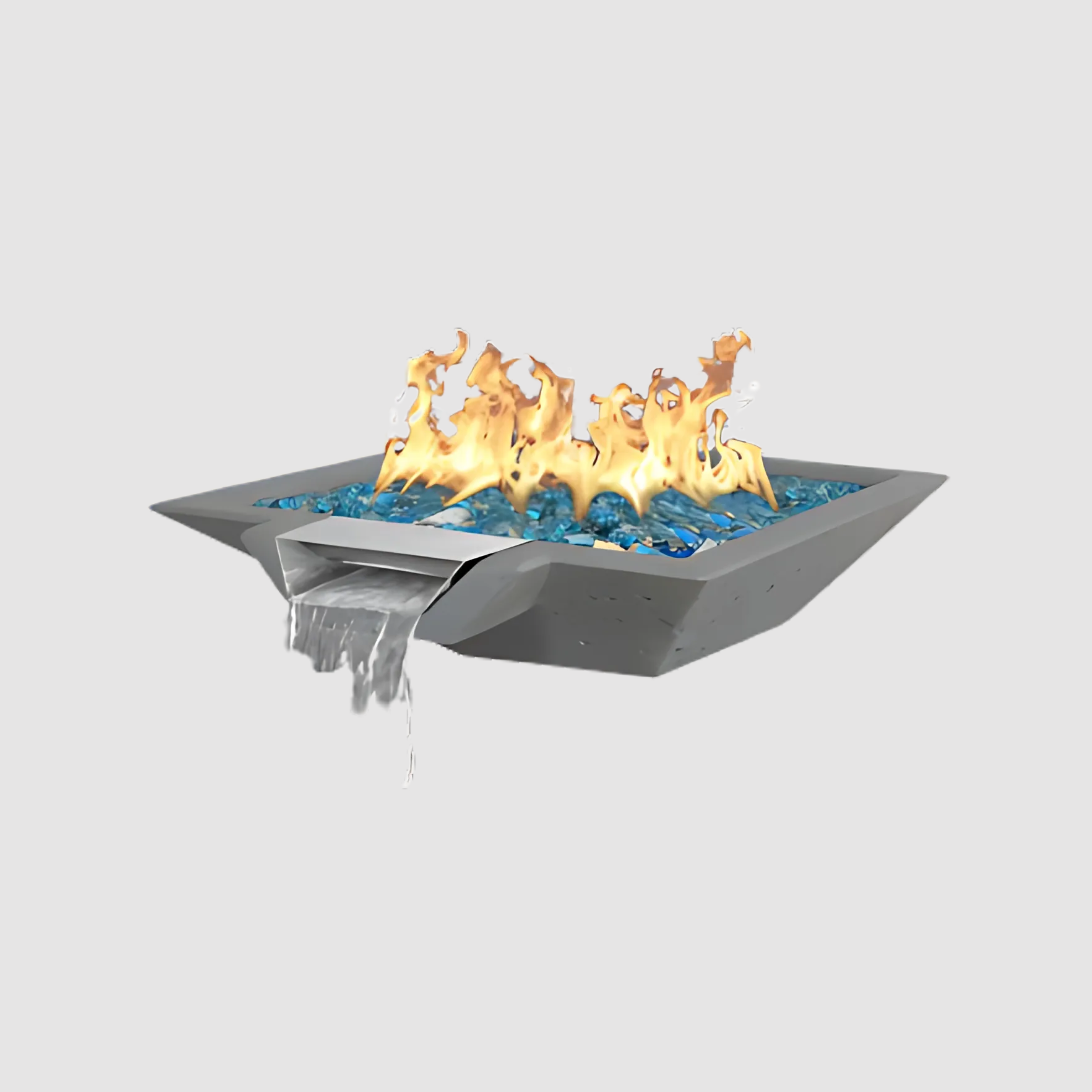 Phoenix Precast Products Oblique Fire & Water Bowl With Venting