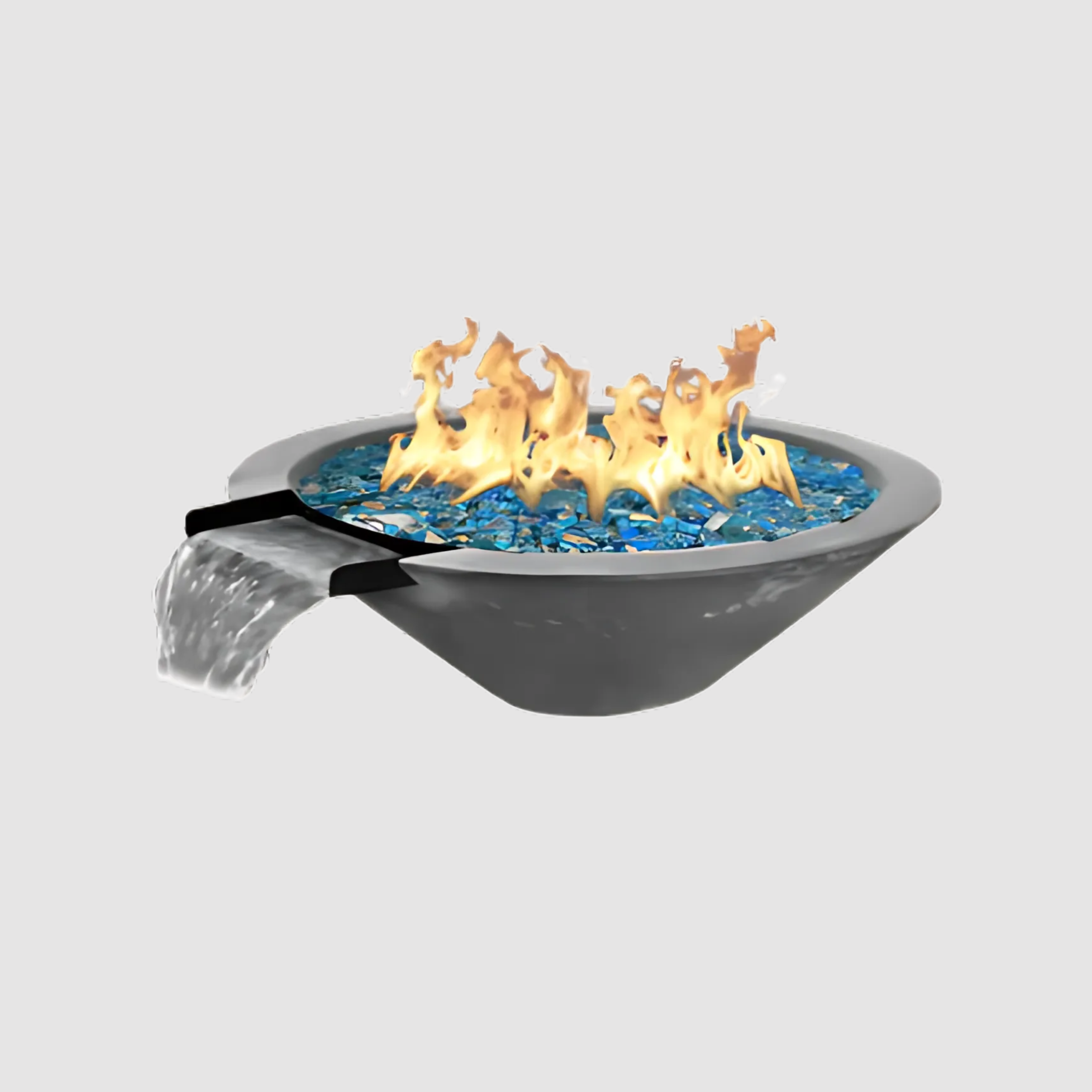 Phoenix Precast Products Oblique Fire & Water Bowl With Venting