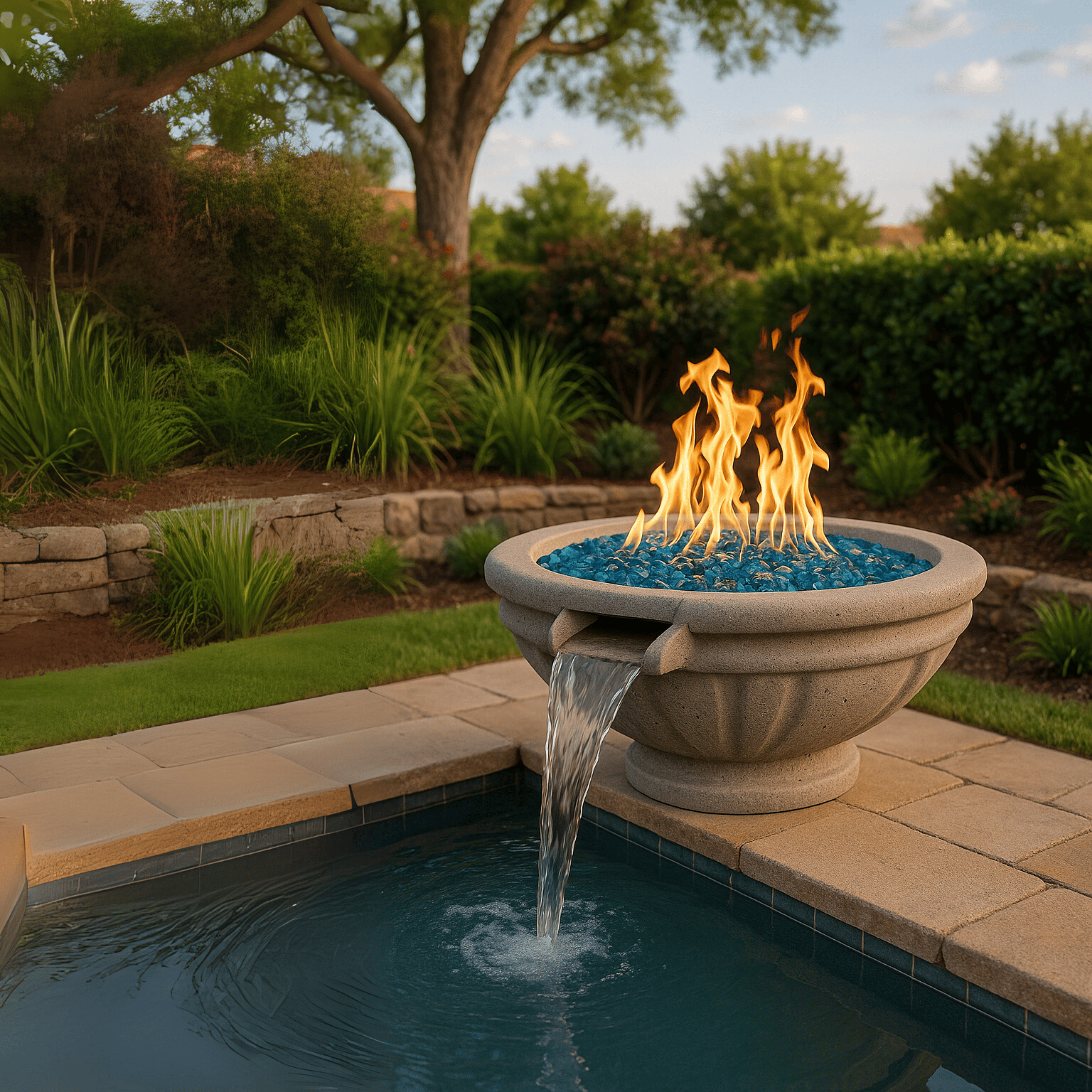 Phoenix Precast Products Tuscany Fire & Water Bowl