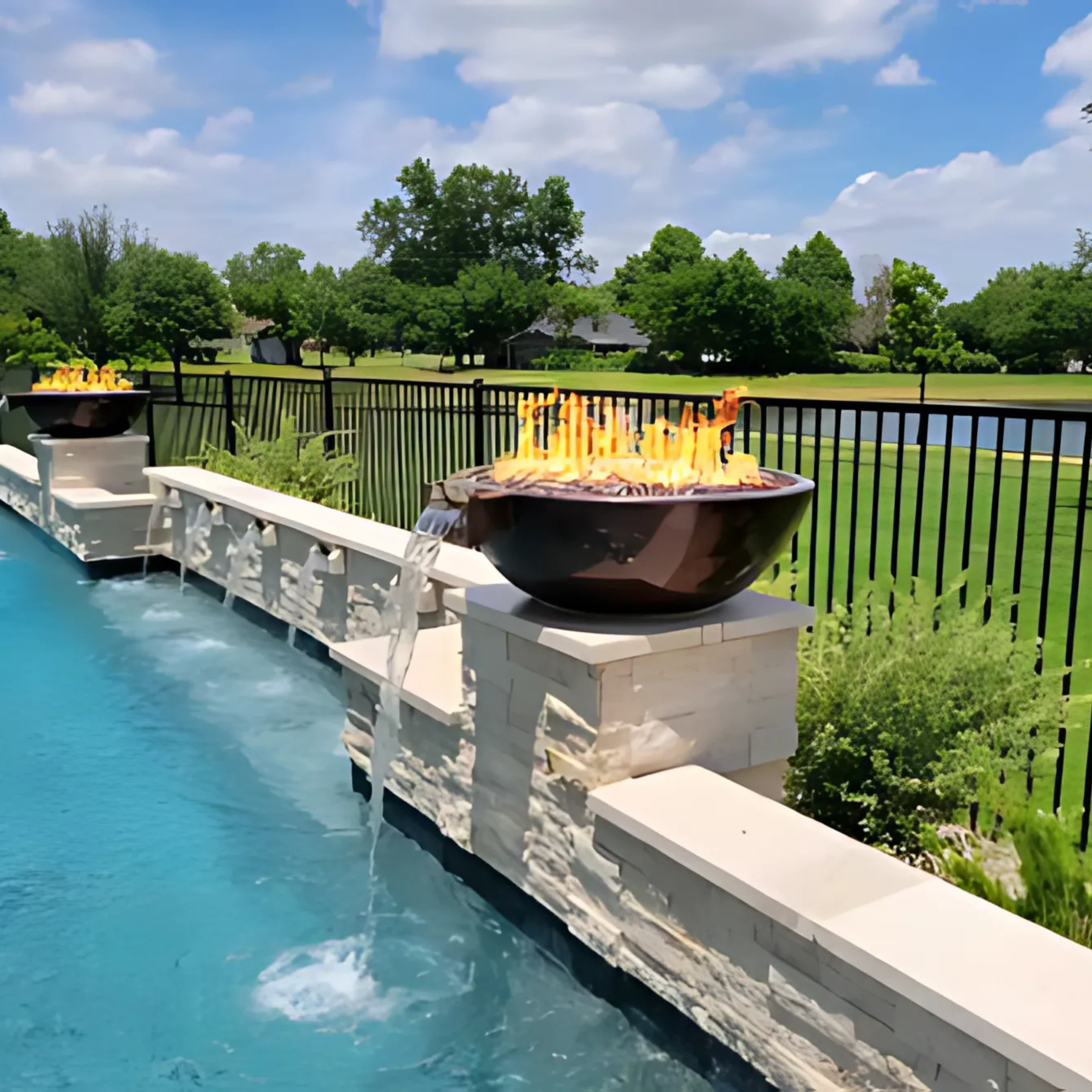 Phoenix Precast Products Wok Fire & Water Bowl