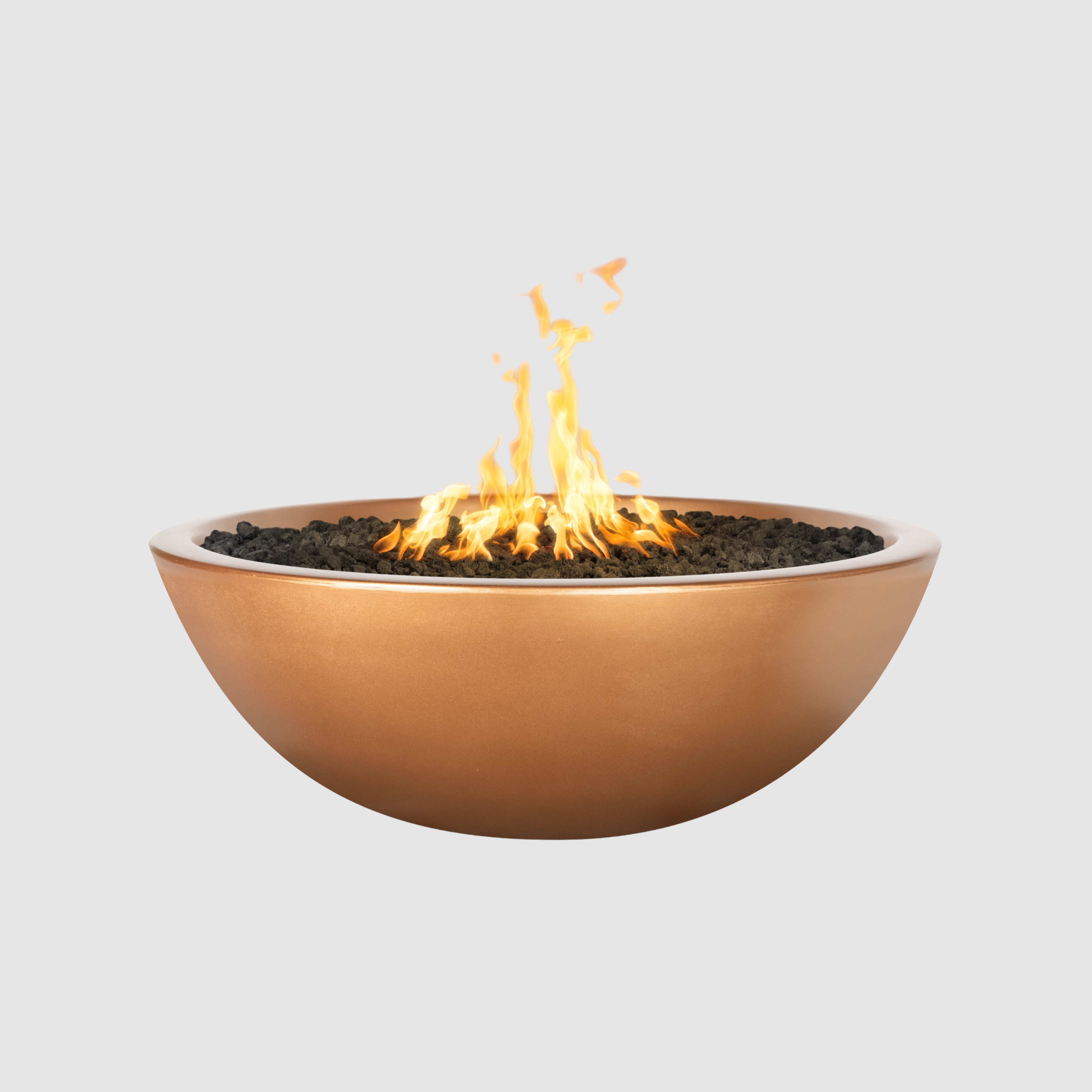 The Outdoor Plus Sedona Fire Pit - Narrow Ledge - 15” Tall GFRC Concrete