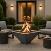Phoenix Precast Products Square Oblique Fire Bowl With Venting