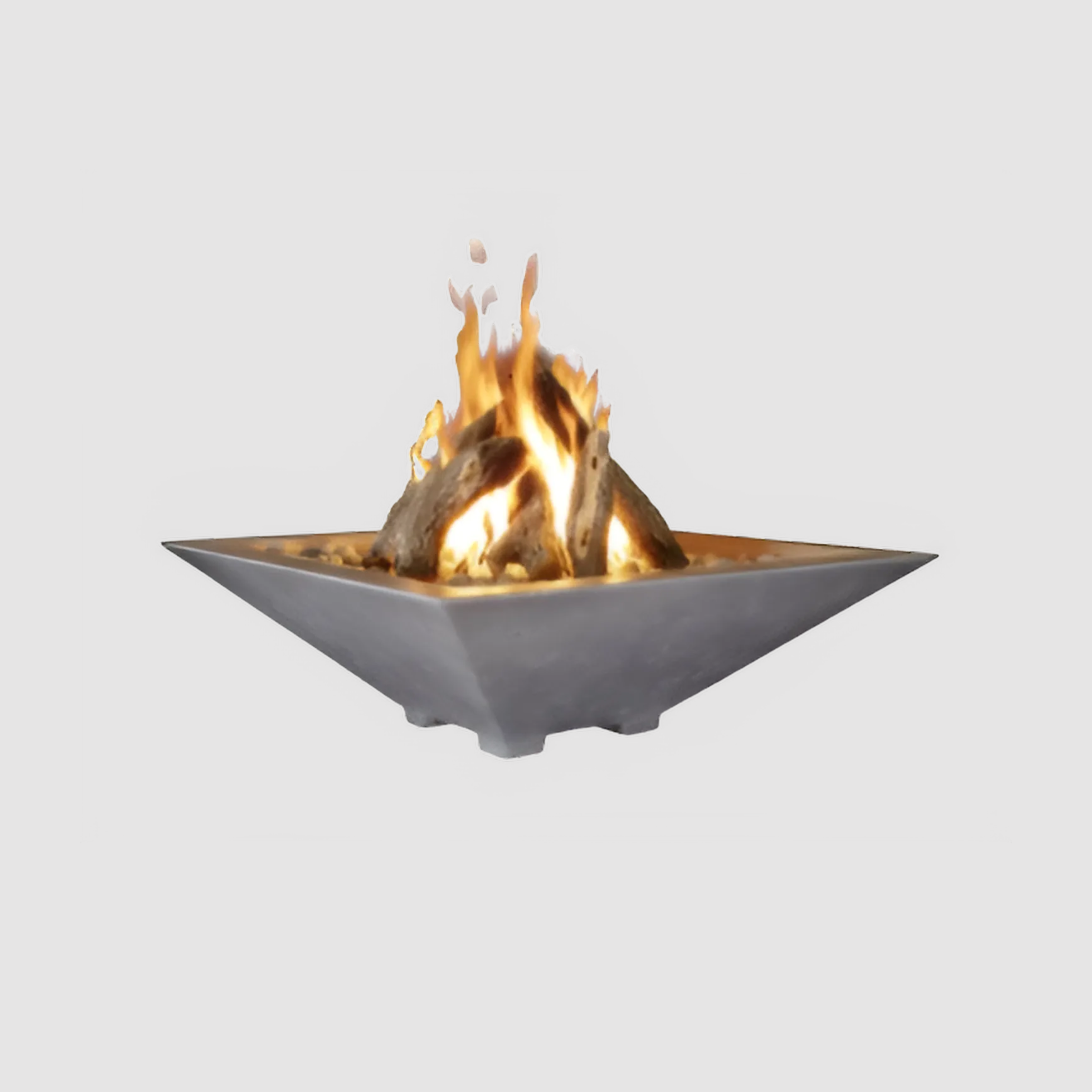Phoenix Precast Products Square Oblique Fire Bowl With Venting