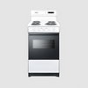 Summit 20" Wide Electric Coil Top Range with 8 Inches Backguard w/ Clock WEM130KW