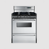 Summit 20" Wide Gas Range, Open Burners TNM1107BRW
