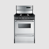 Summit 20" Wide Gas Range, Open Burners TNM1107BRW