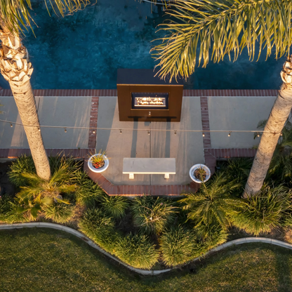 The Outdoor Plus Williams Outdoor Fireplace - Corten Steel