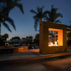 The Outdoor Plus Williams Outdoor Fireplace - Corten Steel
