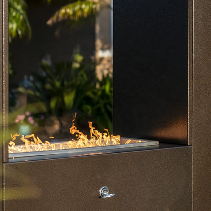 The Outdoor Plus Williams Outdoor Fireplace - Powder Coated Metal