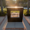 The Outdoor Plus Williams Outdoor Fireplace - Powder Coated Metal