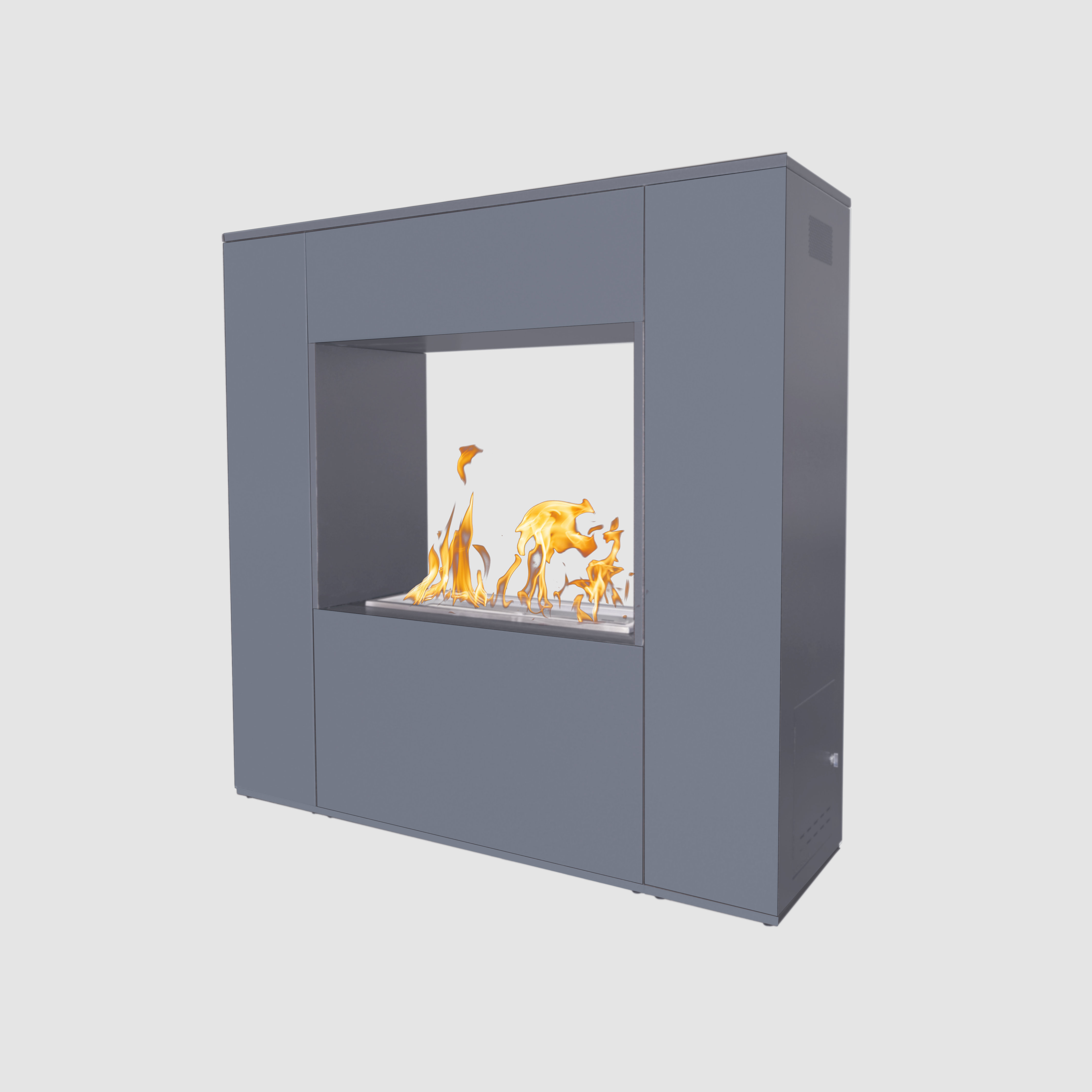 The Outdoor Plus Williams Outdoor Fireplace - Powder Coated Metal
