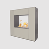 The Outdoor Plus Williams Outdoor Fireplace - Powder Coated Metal