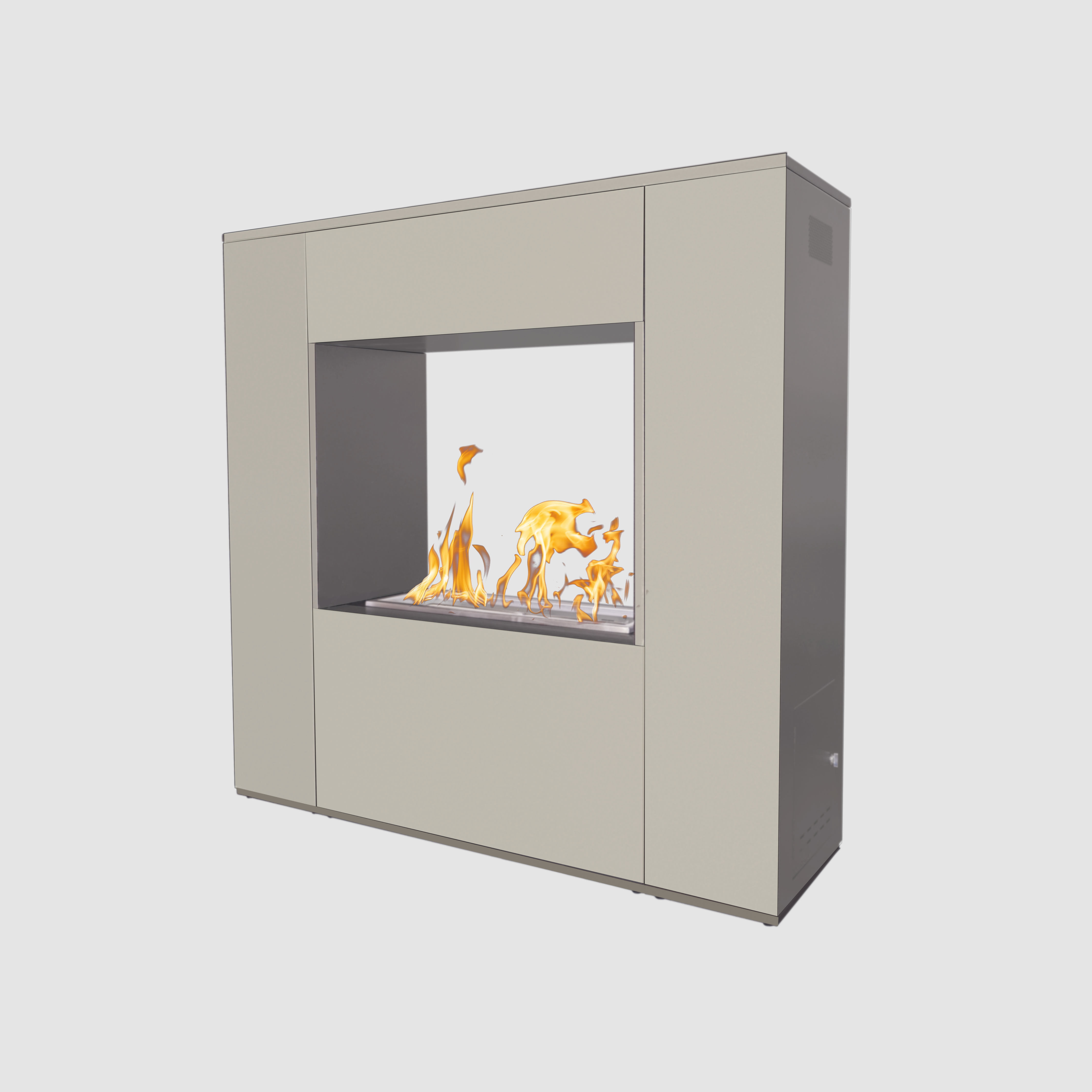 The Outdoor Plus Williams Outdoor Fireplace - Powder Coated Metal