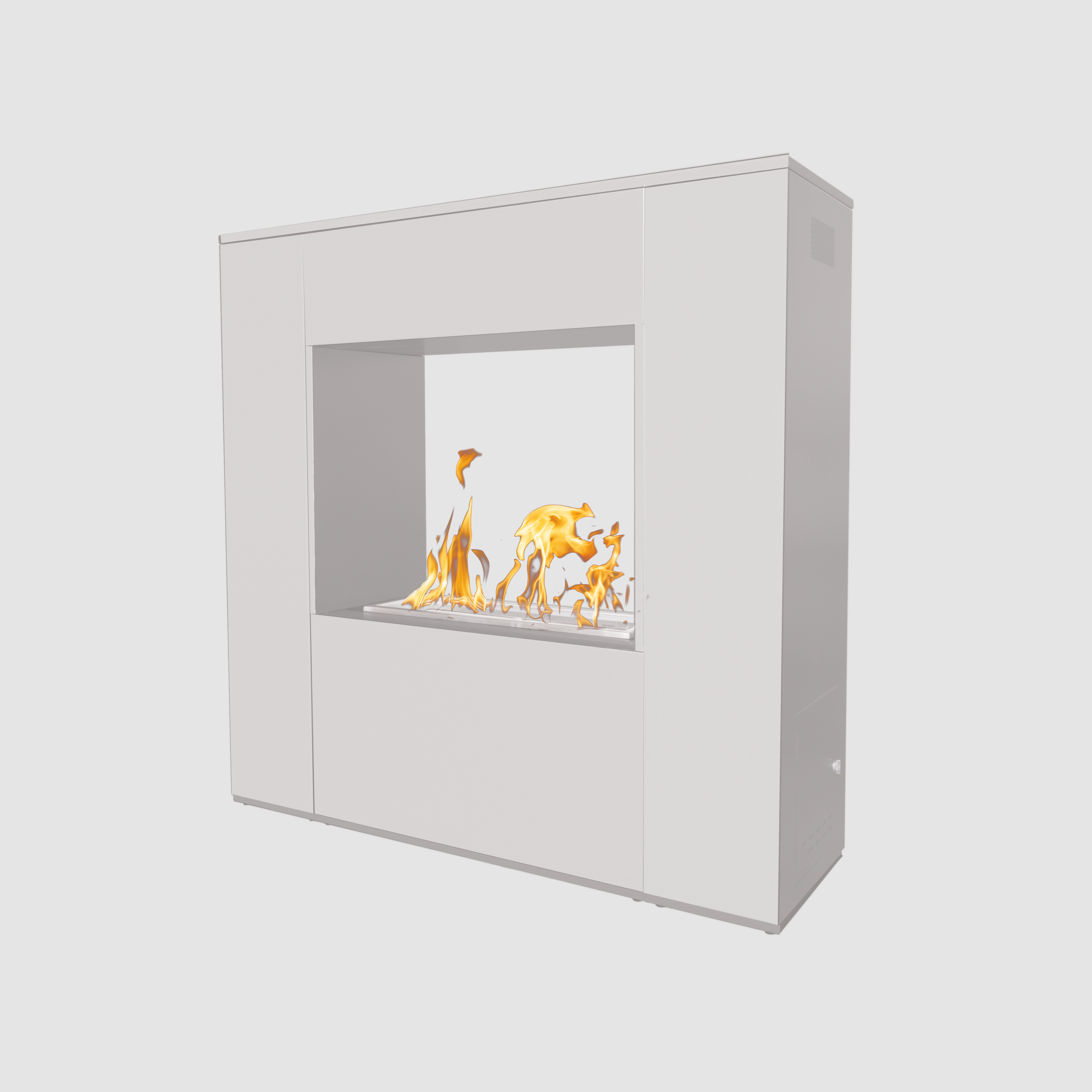 The Outdoor Plus Williams Outdoor Fireplace - Powder Coated Metal