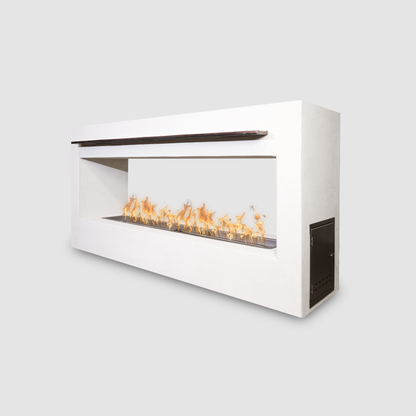 The Outdoor Plus Williams Outdoor Fireplace with Scupper - RTF (Ready to Finish)