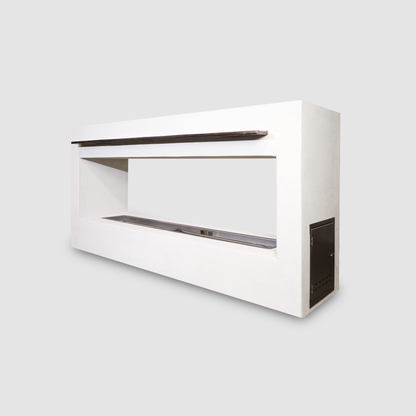 The Outdoor Plus Williams Outdoor Fireplace with Scupper - RTF (Ready to Finish)