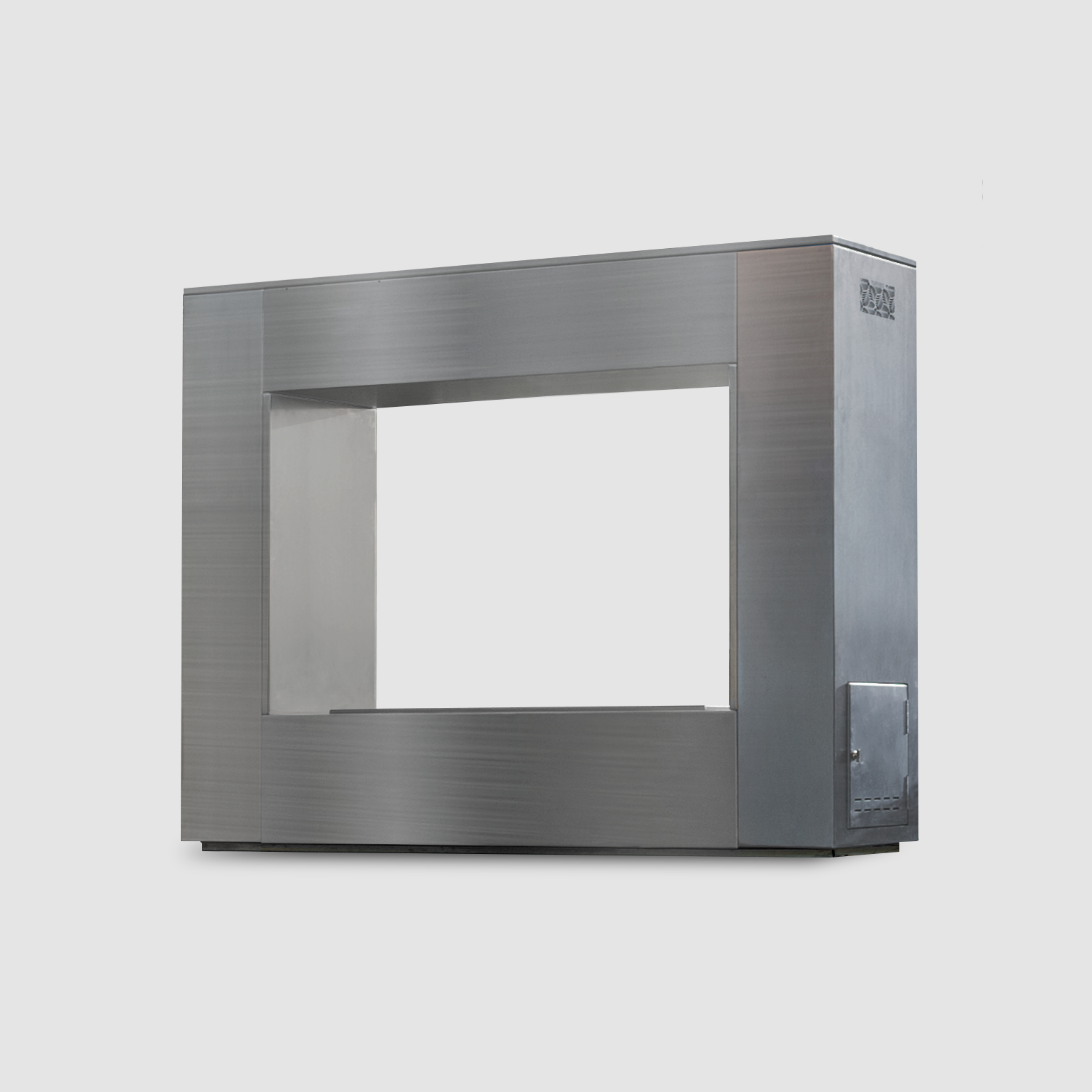 The Outdoor Plus Williams Outdoor Fireplace - Stainless Steel