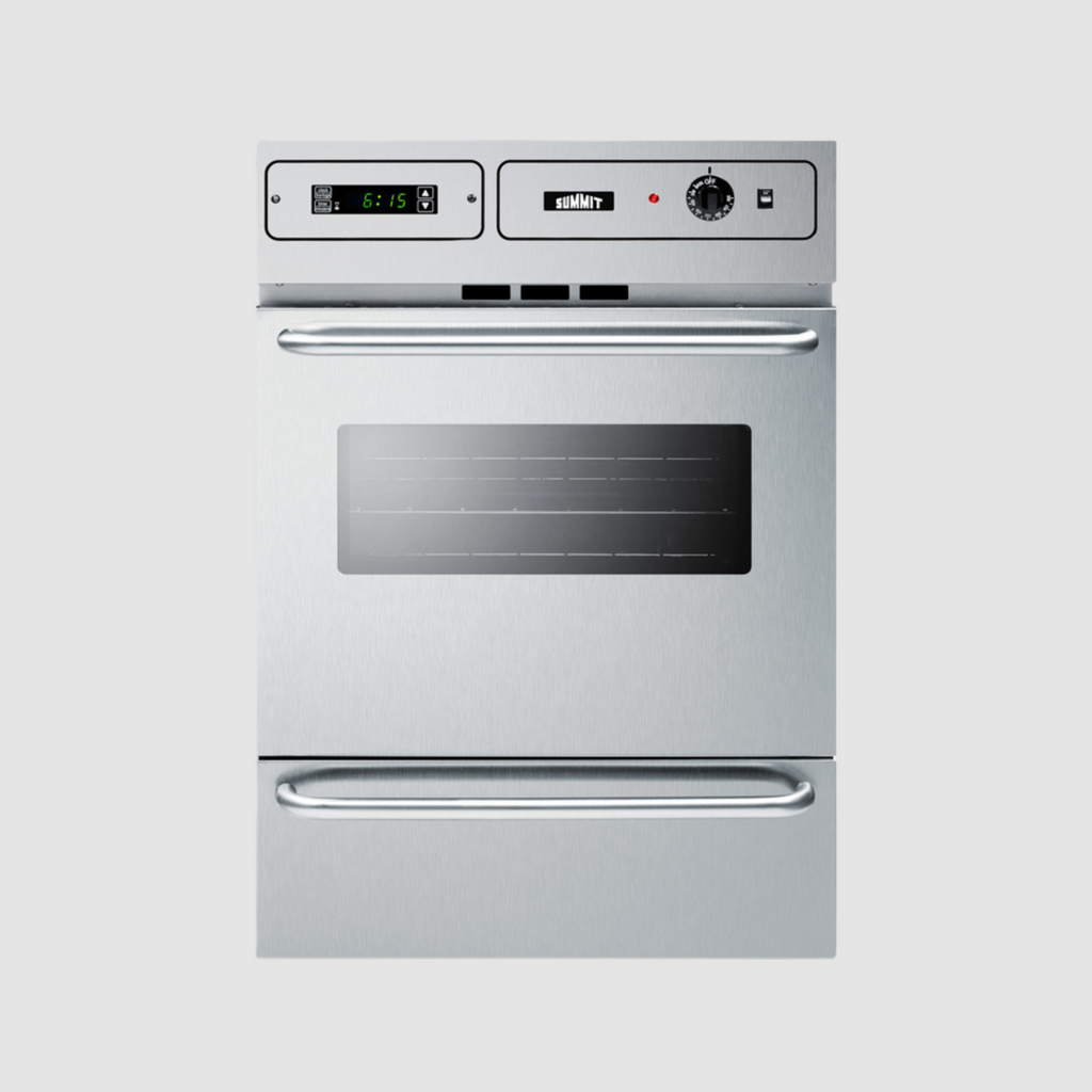 Summit 24" Wide Electric Wall Oven, 220/240V and 115/120V TEM721BKW