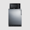 Summit Microwave/Refrigerator-Freezer Combination with Allocator MRF66BK2SSA